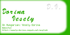 dorina vesely business card